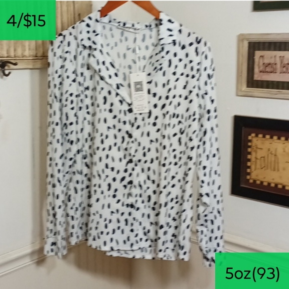eco wish Tops - ecowish animal print button down blouse